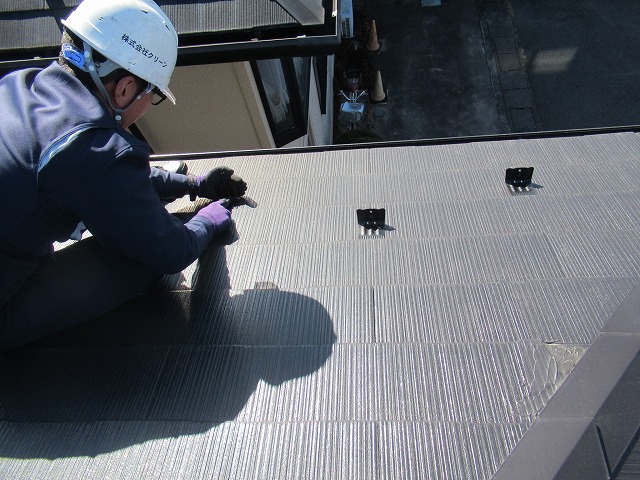 甲府市　雪止め設置